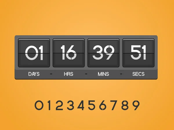 vektör geri sayım sayacı