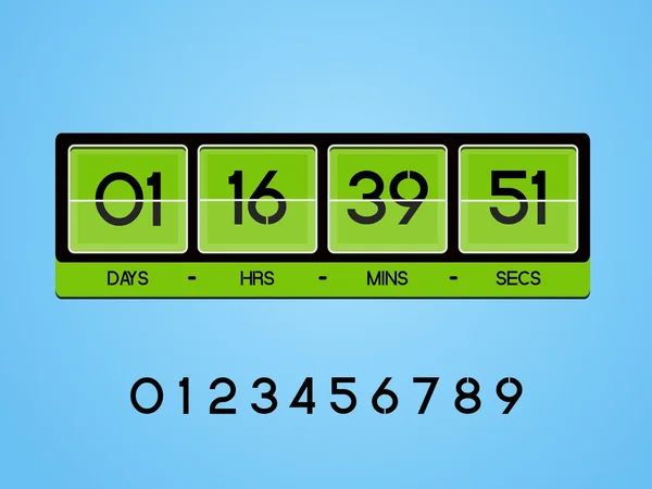 Vector countdown-timer — Stockvector