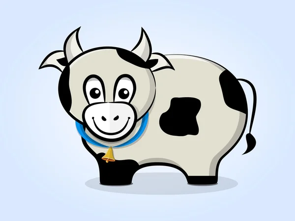 Корова с колокольчиком — стоковый вектор