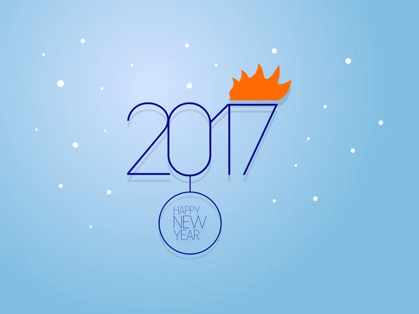 新年 2017 — ストックベクタ