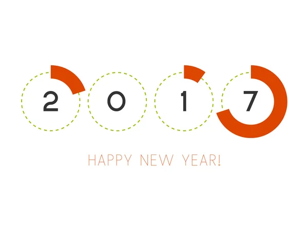 Anul Nou 2017 — Vector de stoc