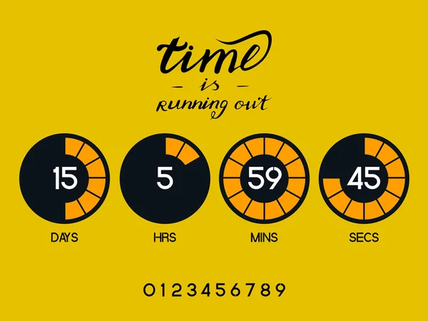 vektör geri sayım sayacı