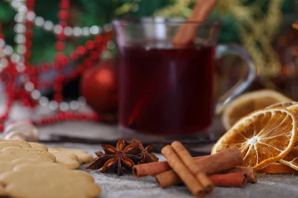 Weihnachten und Lebensmittel Hintergrund — Stockfoto