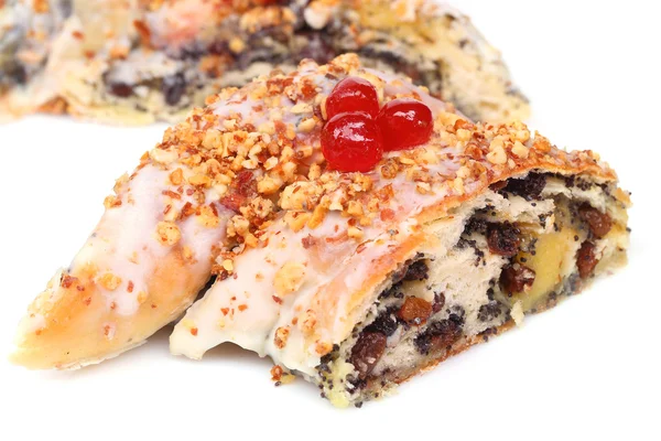 Chokolade kringle med mandel - Stock-foto