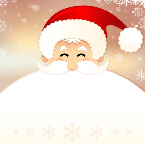 Christmas Card with Santa Claus — Stock Vector