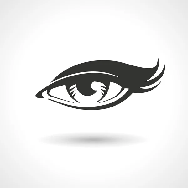 Mujer ojo vector dibujo — Vector de stock