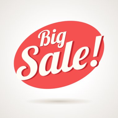 Büyük İndirimli Vektör Etiketi