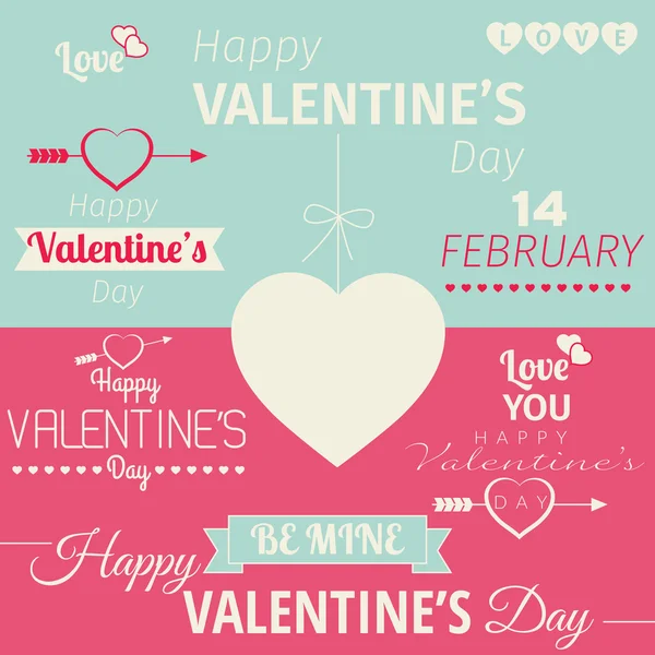 Vector illustration of a Valentine background — Stock Vector