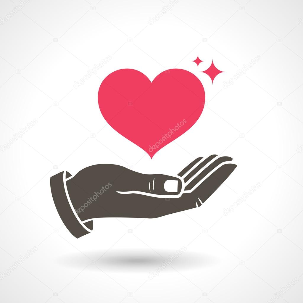 Hand Giving Love Symbol