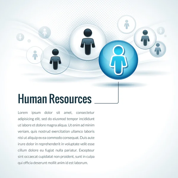 Vektor Human Resources Management Konzept — Stockvektor