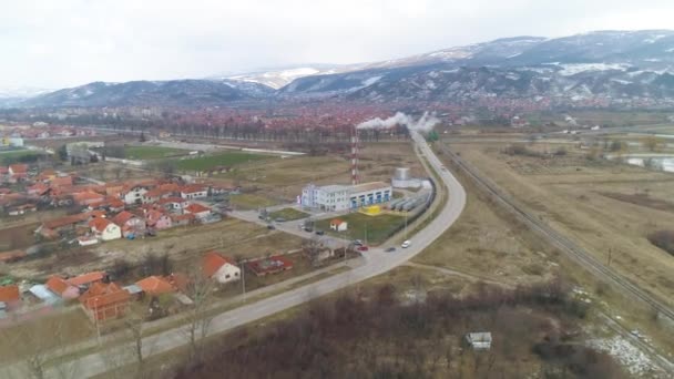 Aerial Drone Shot Pirot Serbia — Wideo stockowe