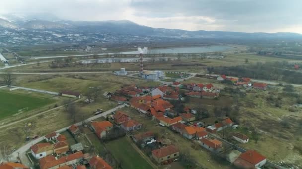 Drone Aereo Girato Pirot Serbia — Video Stock