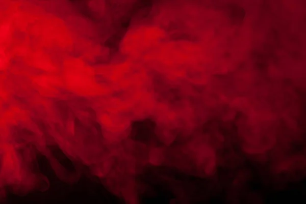 Red Smoke or Steam on a Black Background for Wallpapers and