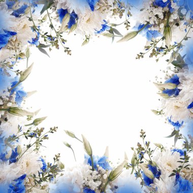 çiçekli güzel çerçeve