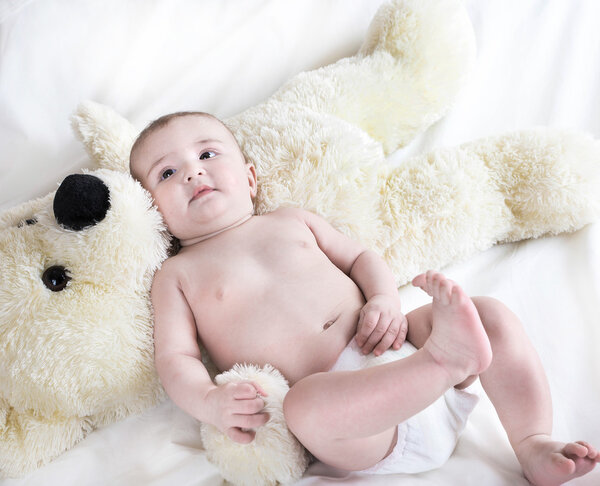  Grandmother knitted baby socks warm , caring for the child