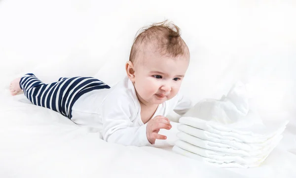 Het kind in lichte kleding — Stockfoto