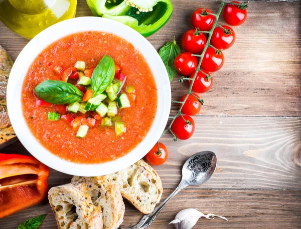 Sopa de gazpacho de tomate —  Fotos de Stock