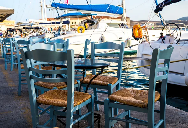 Restaurantes de isla griega — Foto de Stock