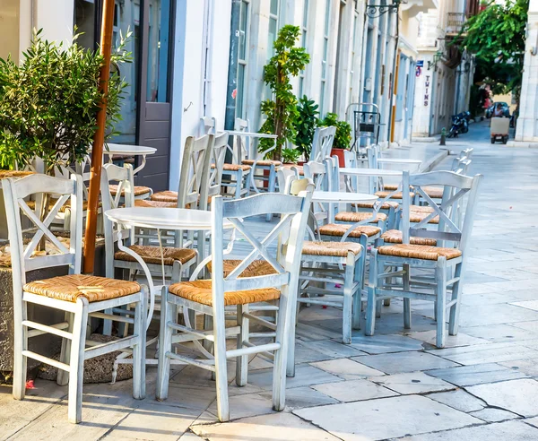 Greek island restaurants — Stock Photo, Image