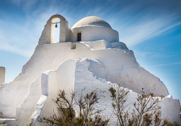 Eglise sur l'île grecque — Photo