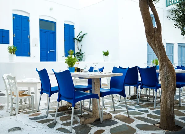 Грецький острів ресторанів — стокове фото