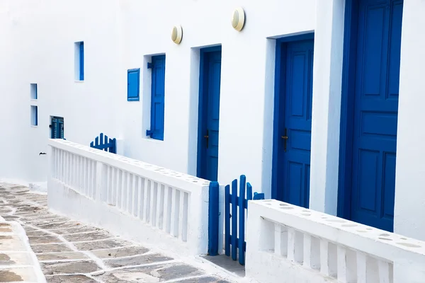 Greek island street — Stock Photo, Image