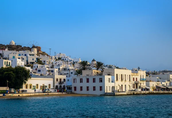 Görög sziget színes házak — Stock Fotó