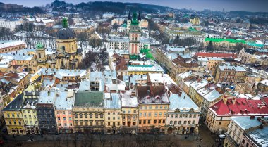 Lviv görünümünden çatı