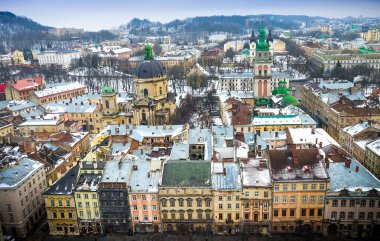 Lviv görünümünden çatı