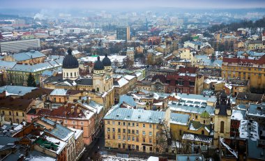 Lviv görünümünden çatı