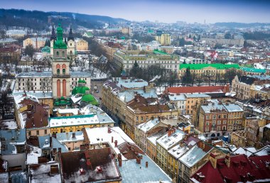 Lviv görünümünden çatı