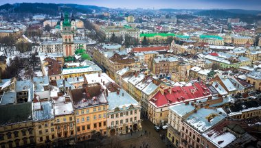 Lviv görünümünden çatı