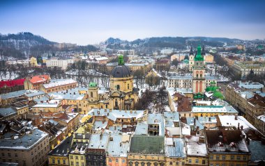 Lviv görünümünden çatı