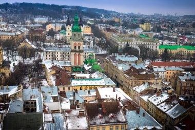 Lviv görünümünden çatı