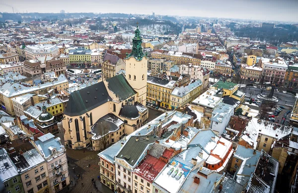 Lviv görünümünden çatı