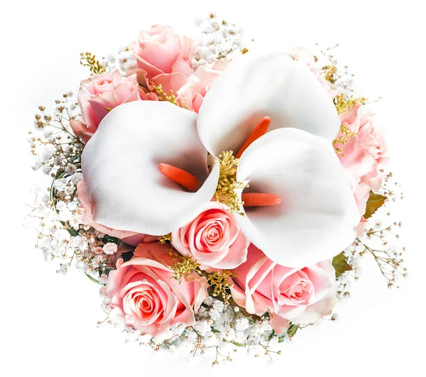 Bouquet per la sposa di rose gialle — Foto Stock