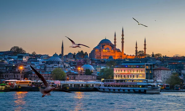 Blue Mosque at night — Stock Photo, Image