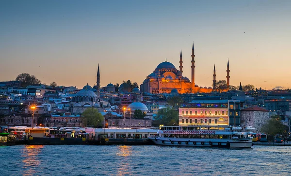 Blue Mosque at night — Stock Photo, Image