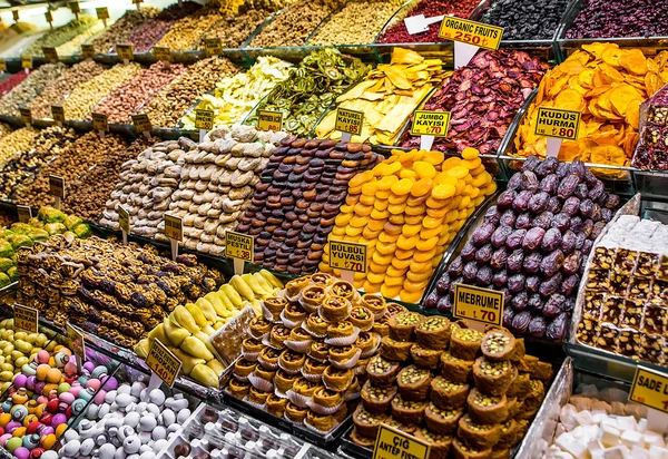 Especias, tés en el bazar — Foto de Stock