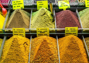 Baharat, çarşı, çaylar