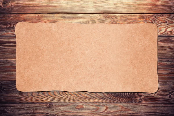 Vecchia carta sul legno — Foto Stock