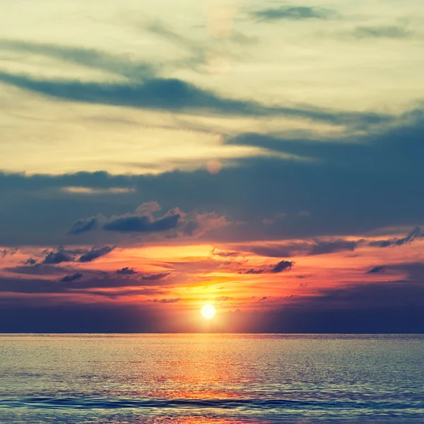Beautiful orange sunrise — Stock Photo, Image