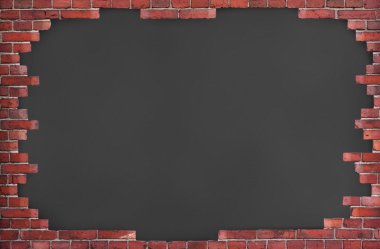 kırmızı tuğla duvarın arka 