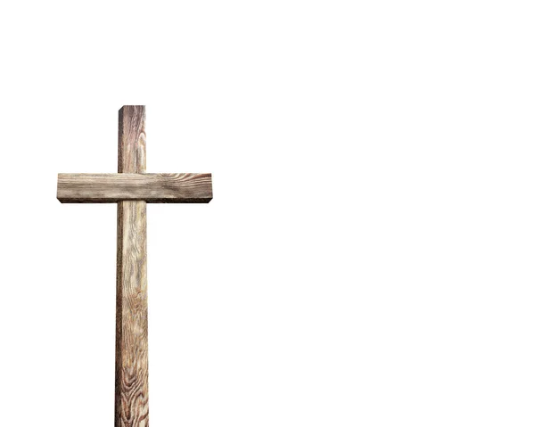 Oude houten kruis — Stockfoto