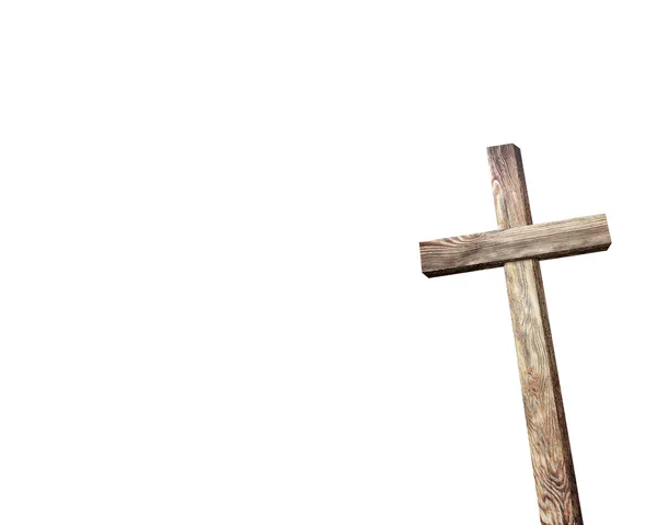 Stary drewniany krzyż — Zdjęcie stockowe