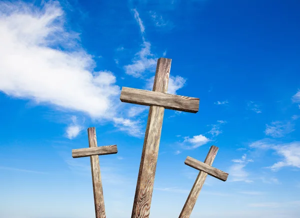 旧的木制十字架 — 图库照片