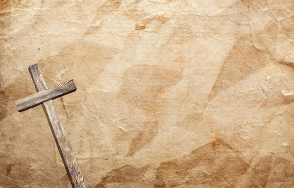 Old wooden cross — Stock Photo, Image