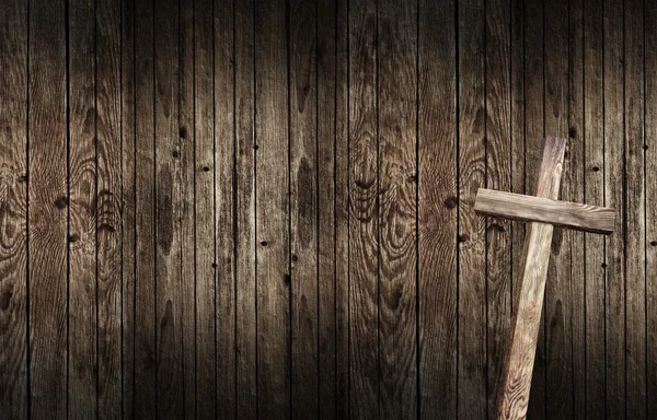 Old wooden cross — Stock Photo, Image