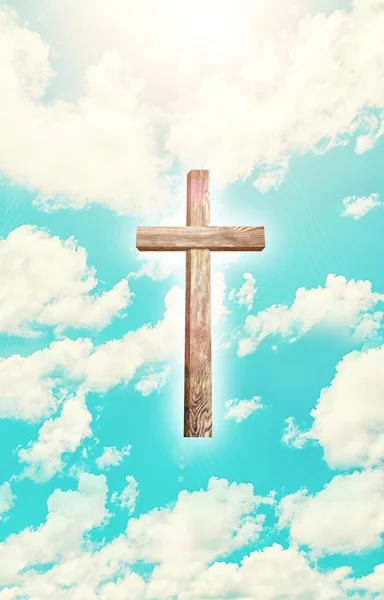 Old wooden cross — Stock Photo, Image