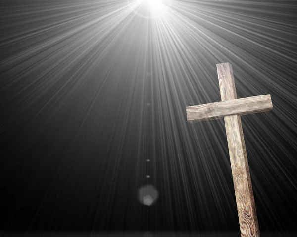 Old wooden cross — Stock Photo, Image